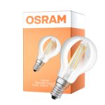 Osram Classic LED E14 Ball Filament Klar 5.9W 806lm - 827 Ekstra Varm Hvit | Dimbar - Erstatter 60W