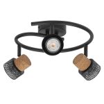 Ledvance LED Decor Spot Cork Stål Spiral Svart 10W 690lm - 827 Ekstra Varm Hvit | Dimbar