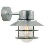 Nordlux Blokhus Veggbelysning Stål og Glass Grå | IP54 - Egnet for E27