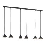 Emibig Pendel Lampe Elit Stål Svart | Egnet for 6x GX53 - Max 12W