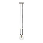 Emibig Pendel Lampe Glam Stål Svart | Egnet for 1x E14 - Max 10W