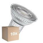 Fordelspakning 10x Ledvance LED PAR16 GU10 Reflektor 7W 750lm 36D - 840 Kald Hvit | Erstatter 80W