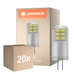 Fordelspakning 20x Ledvance Performance LED Capsule Klar G4 2W 200lm - 827 Ekstra Varm Hvit | Dimbar - Erstatter 20W