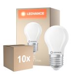 Fordelspakning 10x Ledvance Classic LED E27 Pære Matt 3.4W 470lm - 827 Ekstra Varm Hvit | Dimbar - Erstatter 40W