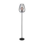 Eglo Gulvlampe Newtown Stål Svart | IP20 - Egnet for 1x E27 