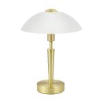 Eglo Bordlampe Solo 1 Stål Gull Hvit | IP20 - Egnet for 1x E14 