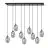 Emibig Pendel Lampe Astral Stål Svart | Egnet for 9x E14 - Max 10W