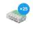Fordelspakning 25x Skrueterminal Koblingsstykke | Universell | 5 Ståltråds | 0.2-4.0MM