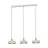 Eglo Pendel Lampe Valdiola Stål Slipt | IP20 - Egnet for 3x E27 