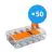 Fordelspakning 50x Wago 221-415 Skrueterminal Koblingsstykke | 5 Ståltråd Forbindelse 
