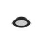 Noxion LED Downlight Hera Flat Innfelt Svart 9W 900lm 80D - 827-830-840 CCT | 132mm - Utskjæring 120mm