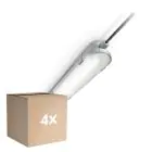 Fordelspakning 4x Philips LED Lyslister Vanntett CoreLine WT120C G2 42.9W 6000lm - 840 Kald Hvit | 150cm 